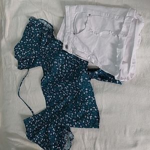 SHEIN Green crop top